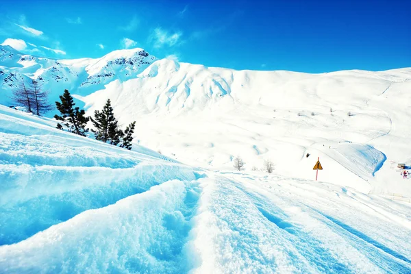 Alpes italianos no inverno — Fotografia de Stock