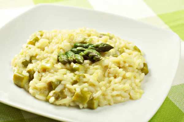 Vegeterian Risotto with Asparagus — Stock Photo, Image