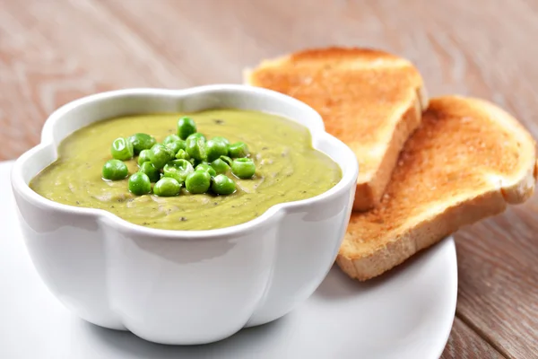 Pea soup in bowl — Stock Image Pea soup in bowl Stock Picture
