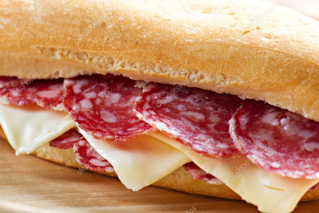 Tasty Salami Sandwich Stock Photo by ©svariophoto 86788896