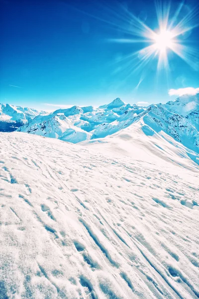 Alpes italianos no inverno — Fotografia de Stock