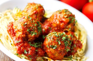 fresh Spaghetti and Meatballs clipart