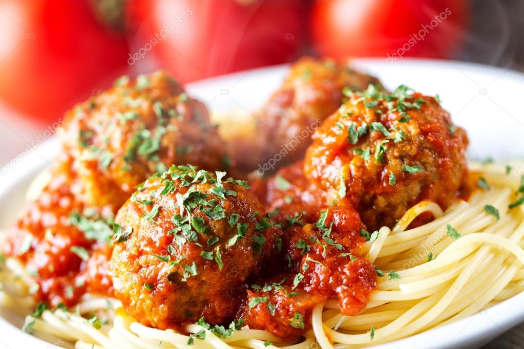fresh Spaghetti and Meatballs