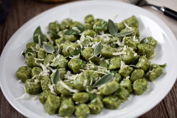 Potato Gnocchi with Sage Butter — Stock Photo, Image