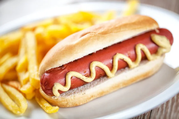 Hardallı hotdog lezzetli — Stok fotoğraf