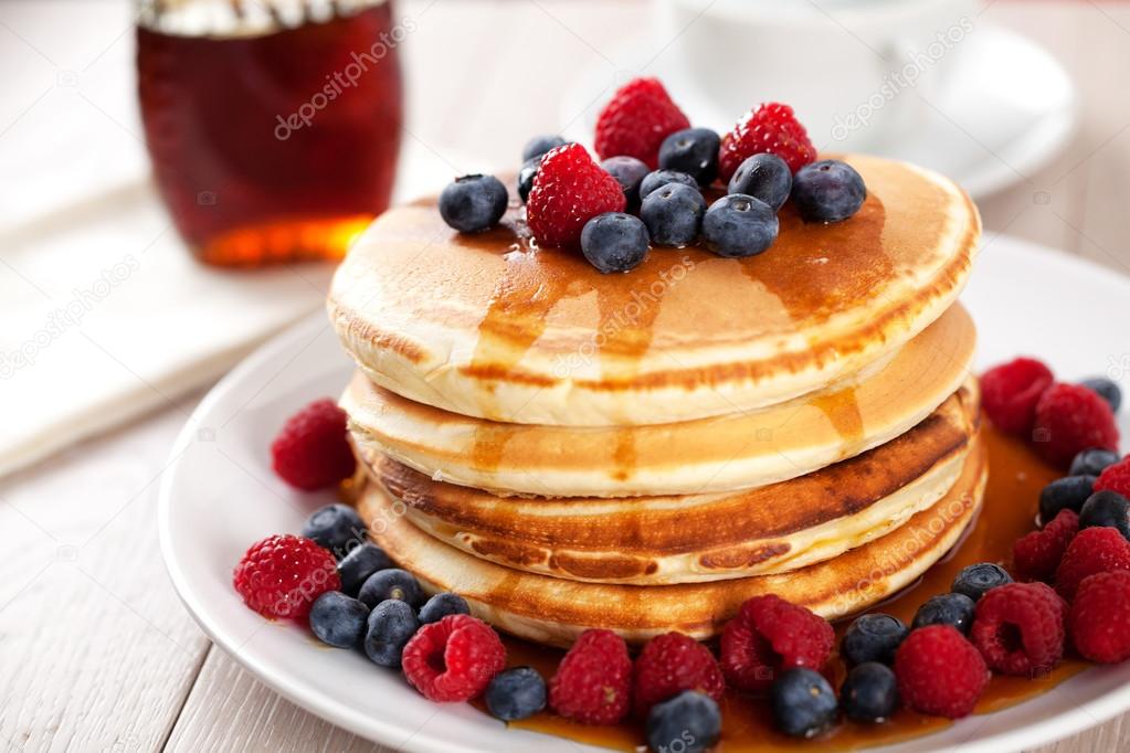 delicious Pancakes with berries