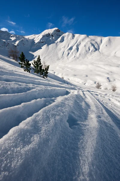 Alpes italianos no inverno — Fotografia de Stock