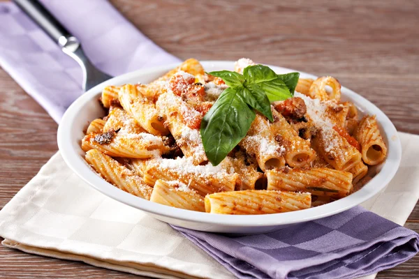 Pyszny makaron Bolognese — Zdjęcie stockowe