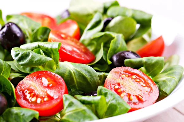 Blandad sallad med färska grönsaker — Stockfoto