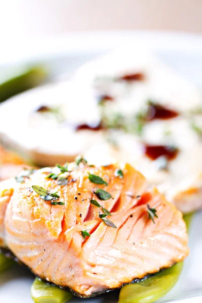 Filetto di salmone . — Foto Stock