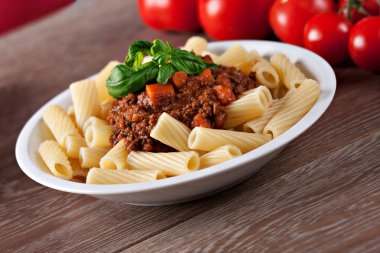 Lezzetli makarna Bolognese