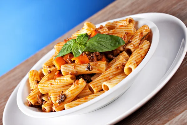 Delicious Macaroni Bolognese — Stock Photo, Image