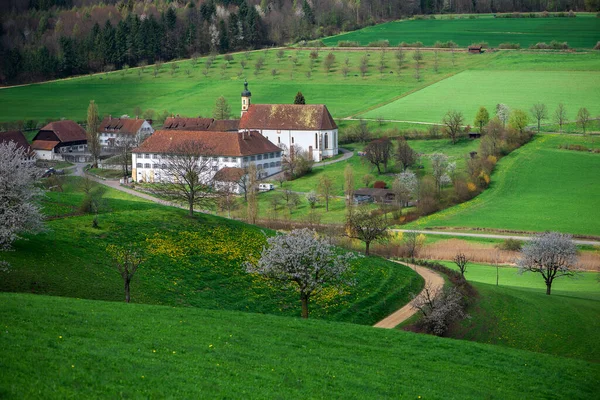 View Olsberg Monastery Olsberg Municipality District Rheinfelden Canton Aargau Switzerland — Stock Photo, Image
