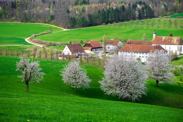 Vue Dessus Sur Monastère Olsberg Olsberg Est Une Commune Suisse — Photo