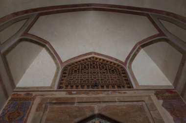 İsfahan, İran- 22 Mart 2017: Şah Abbas Sarayı Müzesi 'nde fotoğraflar