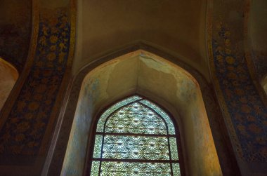 İsfahan, İran- 22 Mart 2017: Şah Abbas Sarayı Müzesi 'nde fotoğraflar