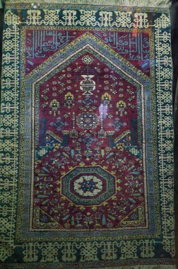 İsfahan, İran- 22 Mart 2017: Şah Abbas Sarayı Müzesi 'nde fotoğraflar