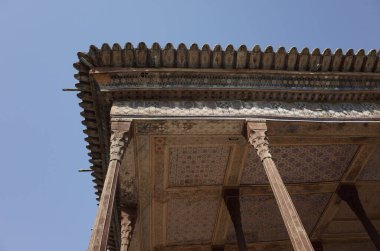 İsfahan, İran- 22 Mart 2017: Şah Abbas Sarayı Müzesi 'nde fotoğraflar