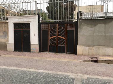 Şiraz, İran - 27 Mart 2017: Şiraz 'daki Yahudi sinagogunun fotoğrafları