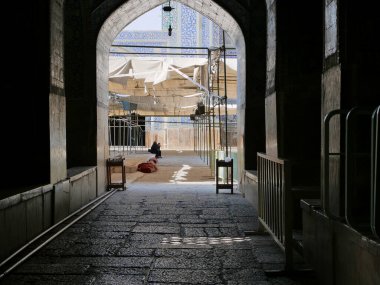 İsfahan, İran - 18 Mart 2016: İsfahan kentinde turizm fotoğrafları