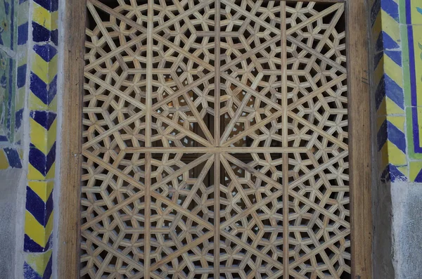 Esfahan Iran September 2015 Photo Islamic Ornaments Wood Esfahan City — стокове фото