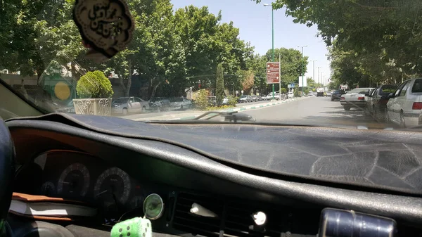 Esfahan Iran Setembro 2015 Carros Fotos Rua Cidade Esfahan — Fotografia de Stock