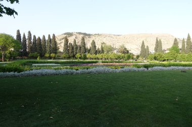 Şiraz, İran - 12 Nisan 2017: Şiraz şehrindeki eski turizm fotoğrafları