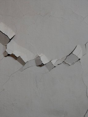 Duvardaki çatlakların yakın plan fotoğrafı