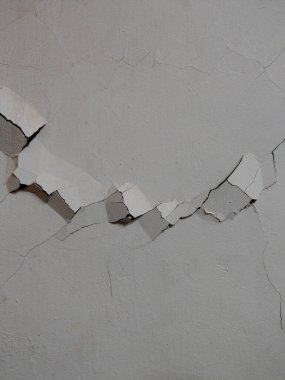 Duvardaki çatlakların yakın plan fotoğrafı