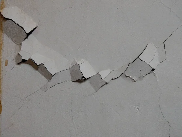 Duvardaki çatlakların yakın plan fotoğrafı