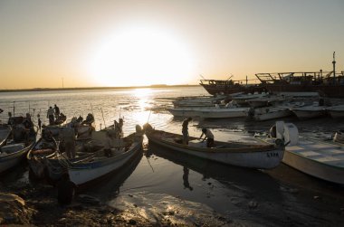 Basra, Irak - 11 Haziran 2021: Basra şehrindeki geleneksel balık pazarının fotoğrafı