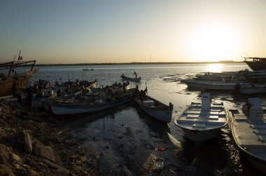 Basra, Irak - 11 Haziran 2021: Basra şehrindeki geleneksel balık pazarının fotoğrafı