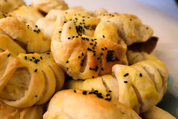 closeup photo of arabic sweet bakery