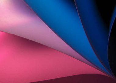 Katlanmış renk kağıtlarının fotoğrafı 