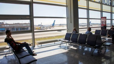 Frankfurt hava sahasında seyahat fotoğrafları