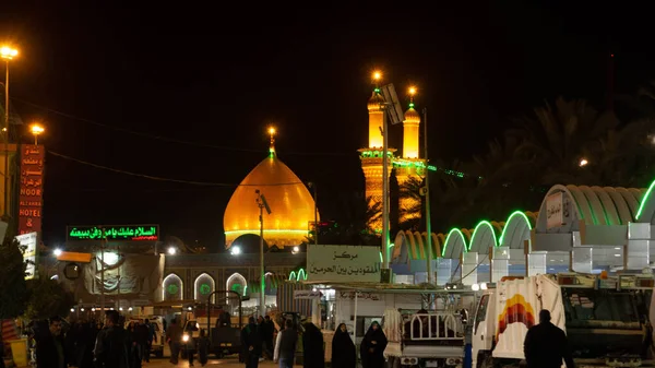 Karbala Iraq February 2015 Photo Imam Husien Shrinei Karbala City — 스톡 사진
