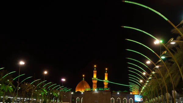 Karbala Irak Februari 2015 Foton Imam Husien Shrinei Karbala Stad — Stockfoto