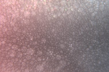 renkli sabun köpüğünün makro fotoğrafı