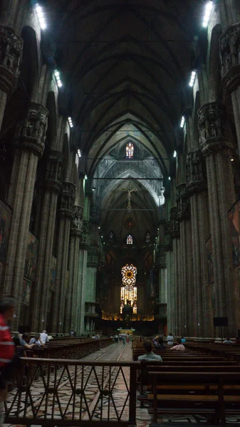 Milano Italien September 2012 Turismfoto Milanos Katedral — Stockfoto