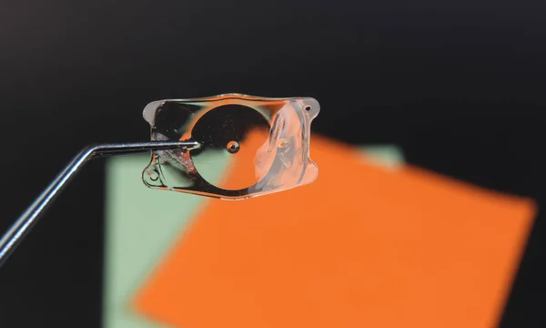 Closeup Photo Implantable Collamer Lens Icl Treating — Stock Photo, Image