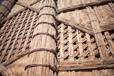 Dokuma Reed Cephesi 'nin Mimari Detayları ve Çamurlu Sütunlar