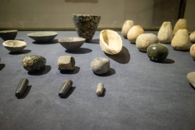 Dhi Qar, Irak - 15 Şubat 2024: Nasiriye 'deki antik Ur Krallığı Müzesi içinde fotoğraf