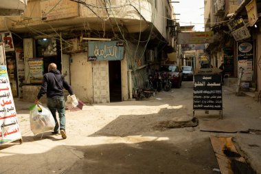 Basrah, Irak - 15 Şubat 2023 Balkonların ve Basra şehrindeki tarihi evlerin fotoğrafları