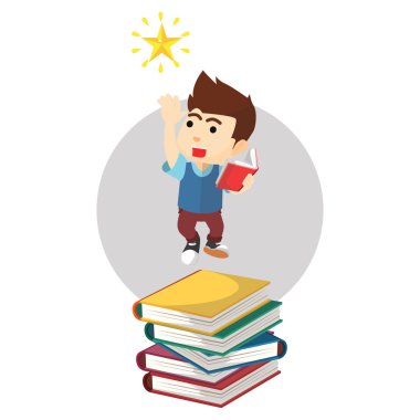 Çocuk Kitap Illustration üzerinde atlama