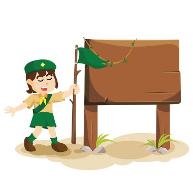 kız izci ve işareti