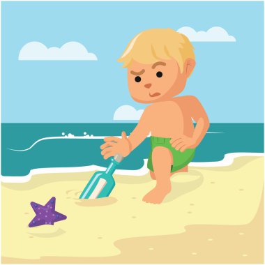 Çocuk bir şişe bir mesaj bul