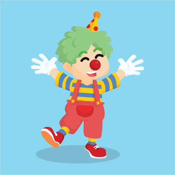 Ubrany jak clown — Wektor stockowy