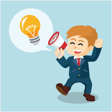 onun yenilik megafon ile ilan