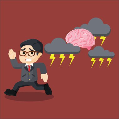 stresli beyin çalışan erkekler