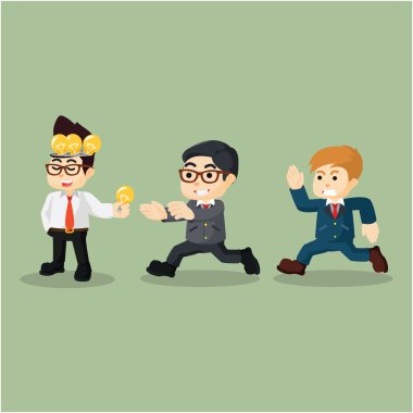 bir fikir edinmek için çalışan girişimciler